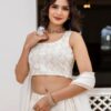 Women's Georgette Embroidery Lehenga Choli Set Dupatta