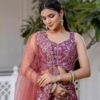 Women's Bridal Art Silk Lehenga Choli Dupatta Set